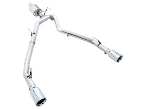 RAM 1500 Performance Exhaust - Dual Rear Exit - AWE Tuning - 0FG Cat Back - Chrome Silver - `09-`18